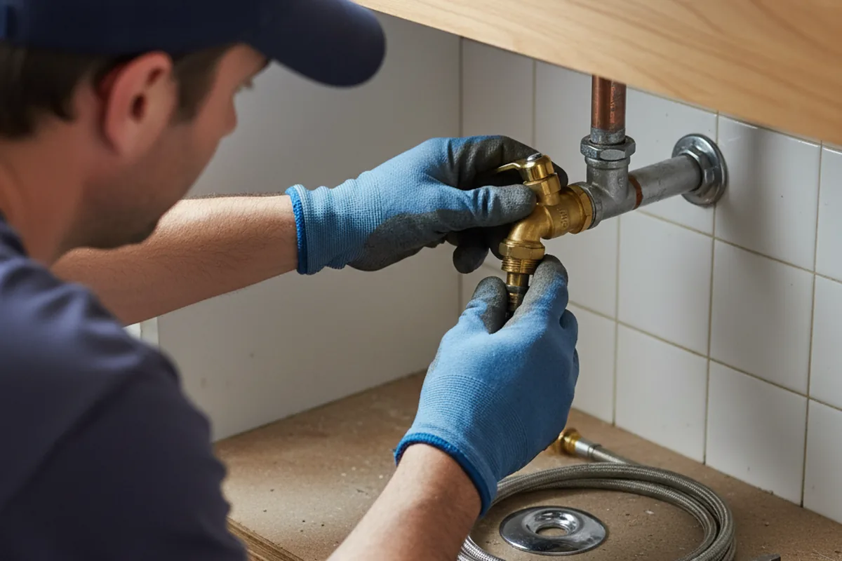 Shutoff valve and fitting work during Emergency Plumbing in Covina